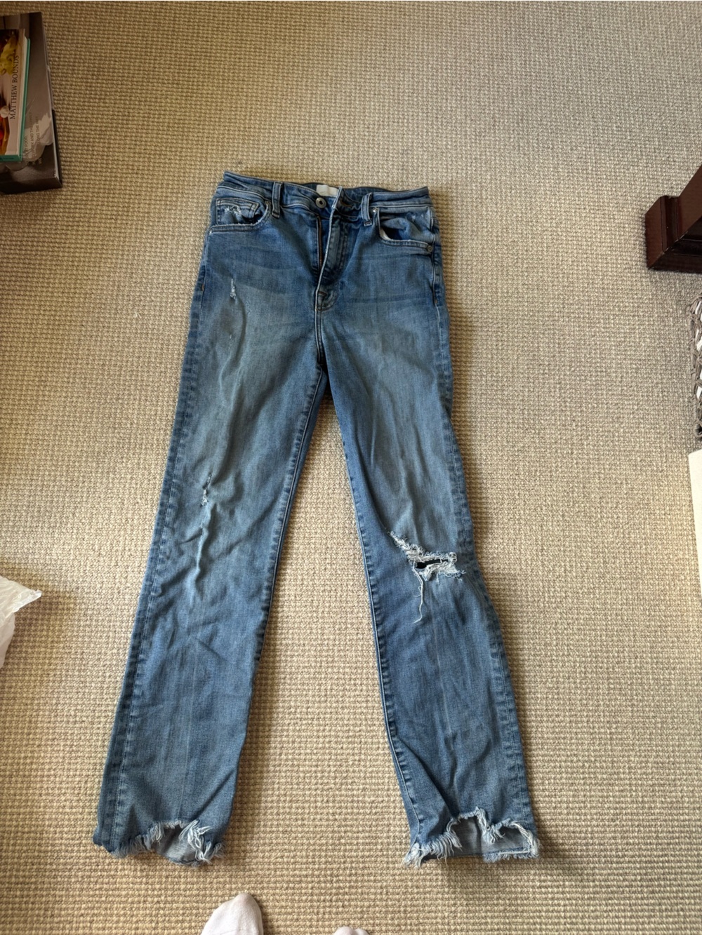 Women Blue Distressed Slim Jeans